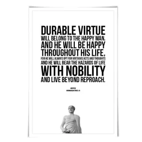 Aristotle Inspirational Quote Philosophy History Poster. 5 Sizes. Gift for Philosopher Teacher Gift Classroom Art