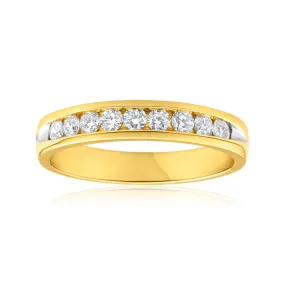 1/2 Carat Flawless Cut 18ct Yellow Gold Diamond Ring