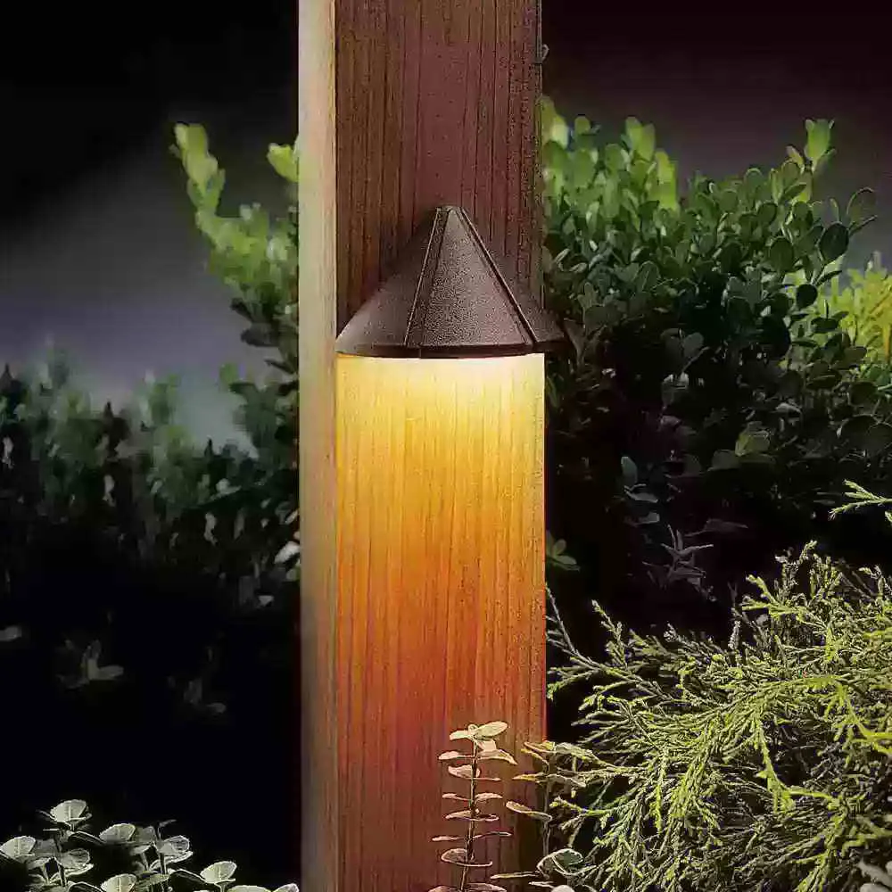 12V LED Mini Deck Light 3000K Textured Architectural Bronze