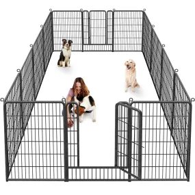 40 inch Dog Fence Outdoor Dog Pens Outdoor Heavy Duty Dog Playpen for Large Dogs, 14 Panels Dog Enclosures for Outside Pet Playpen Indoor Puppy Playpen Outdoor Dog Fence for RV Camping, Yard