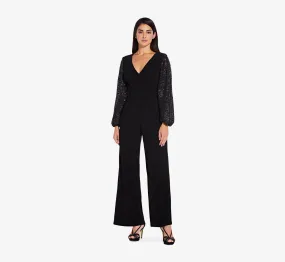 Adrianna Papell AP1E206642 Formal Ruched Jumpsuit