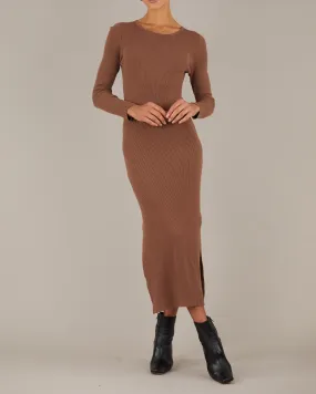 Afina Knit Dress - Cocoa