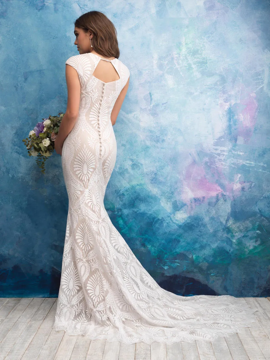 Allure Bridals Modest Dress M604