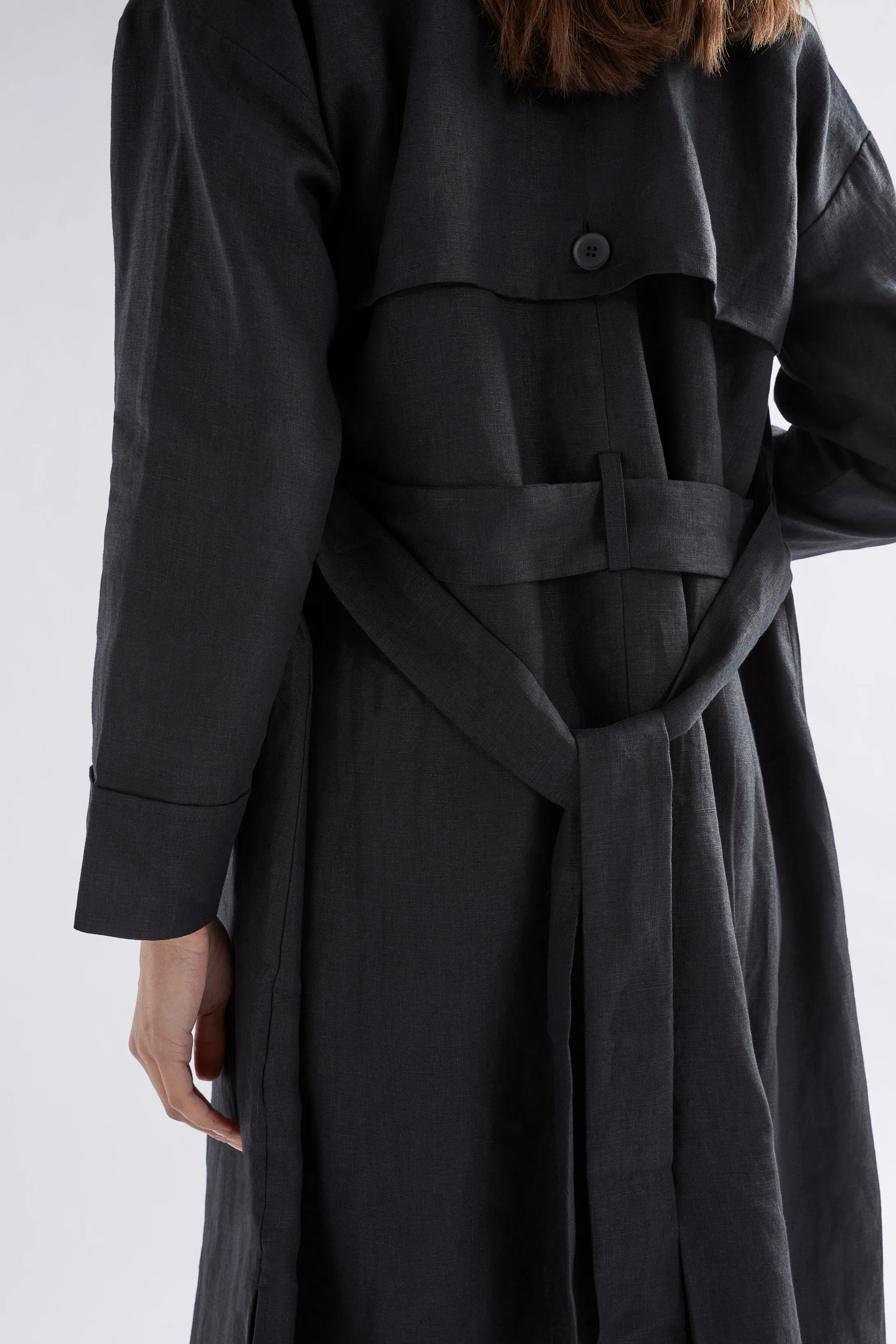 Anneli Linen Trench Coat