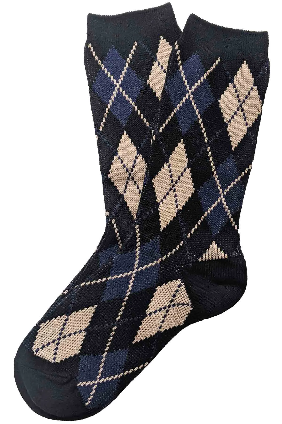 Argyle Socks Navy