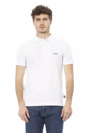 Baldinini Trend White Cotton Men Men's Polo