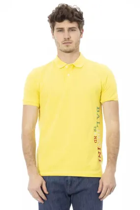 Baldinini Trend Yellow Cotton Men Men's Polo-Shirt