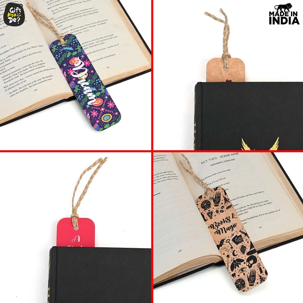 Bookmarks Set of 5 & 10 Creative Book Marks for Book | Unique Gifts for Book Lovers | Tassel Dori | Book Accessories