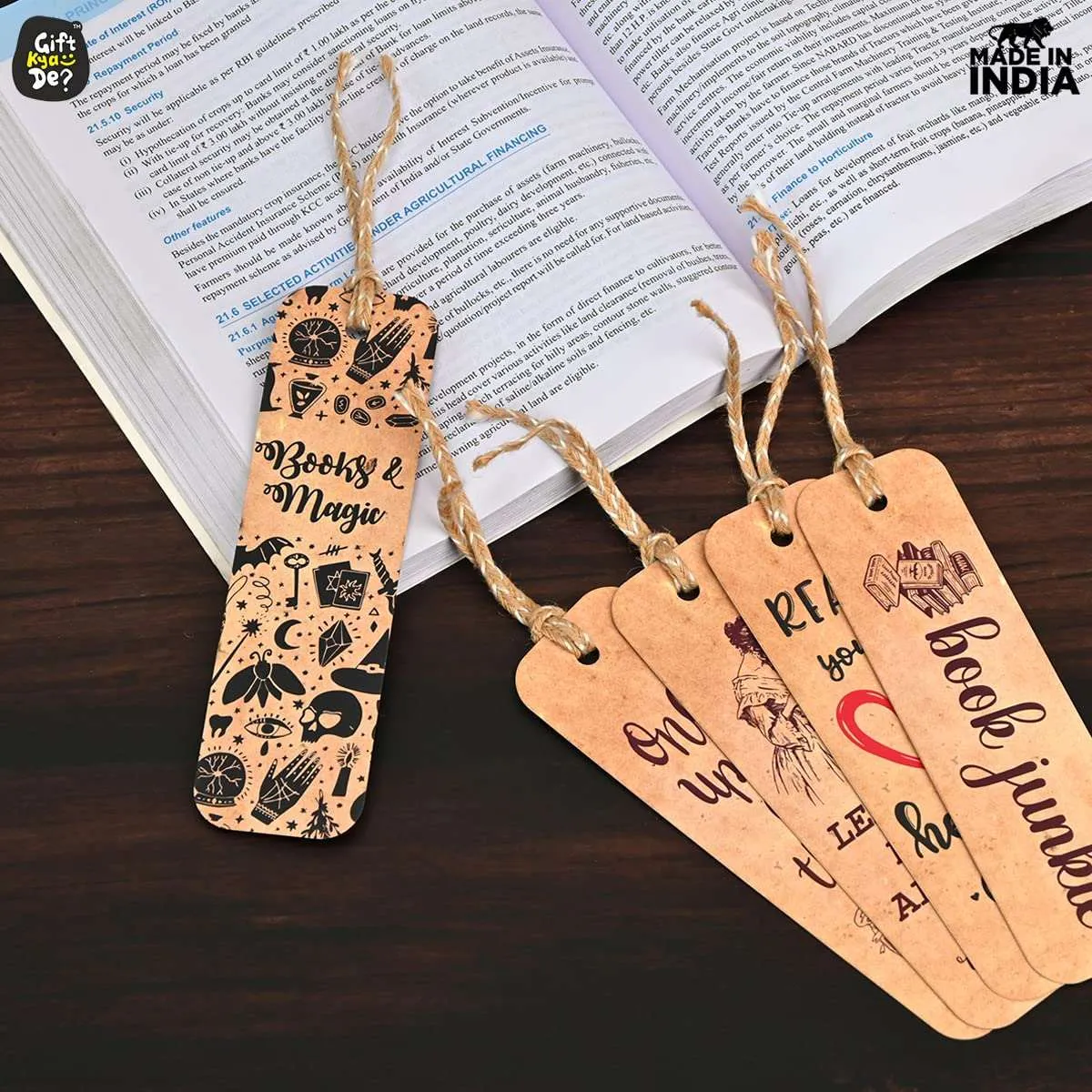 Bookmarks Set of 5 & 10 Creative Book Marks for Book | Unique Gifts for Book Lovers | Tassel Dori | Book Accessories