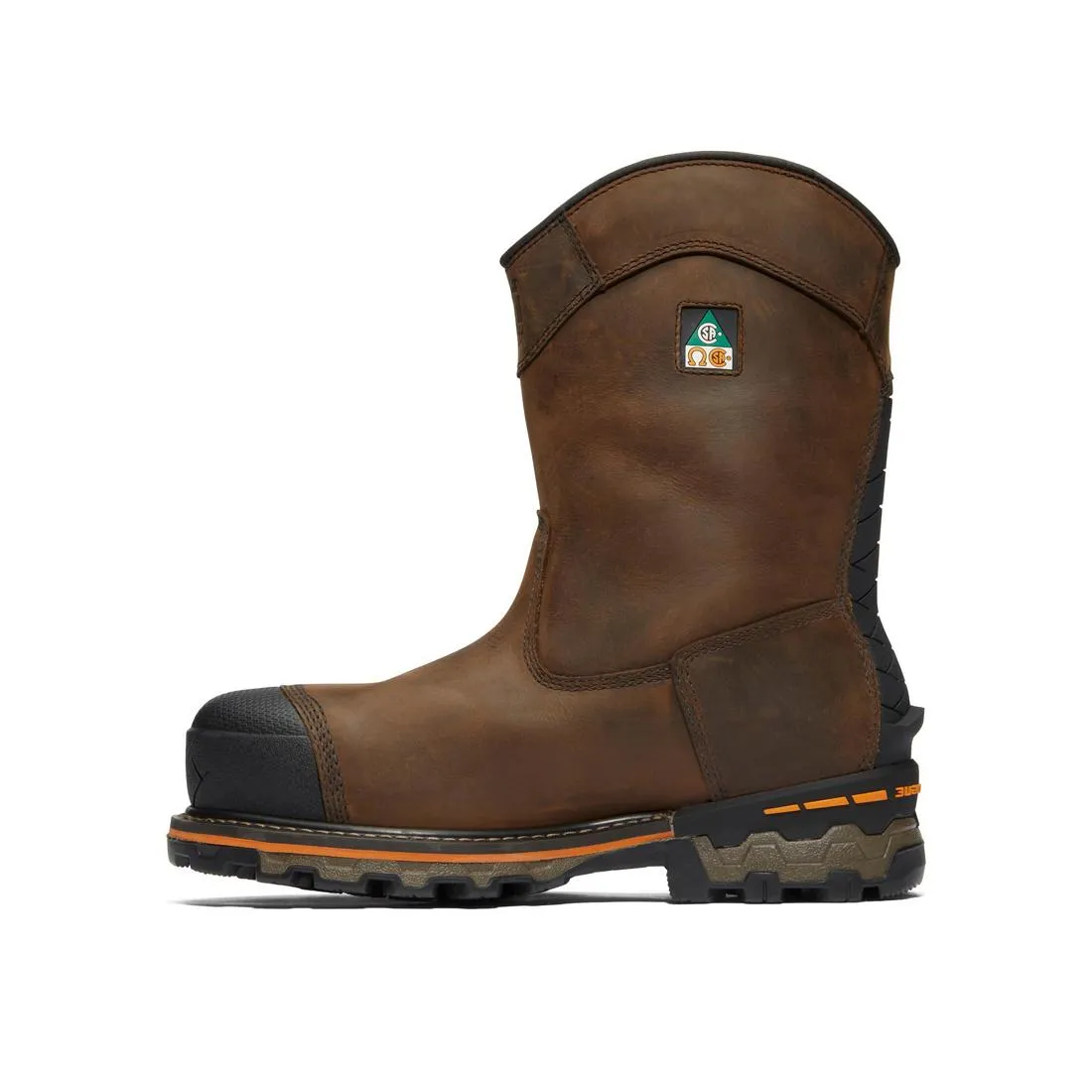 Boondock Composite-Toe Waterproof Ins 200G Pull-On Work Boot Brown