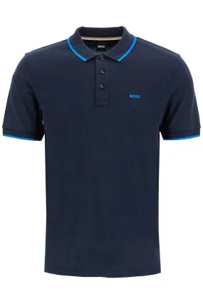 Boss Men's Contrast Trim Parlay Polo Shirt