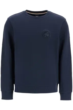 Boss Men's Crewneck Sweatshirt With Double Mon