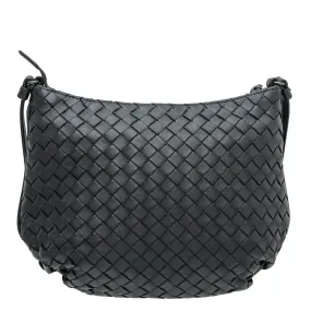 Bottega Veneta Black Intrecciato Nappa Crossbody Bag