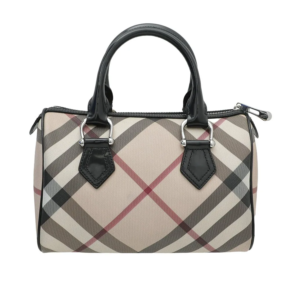 Burberry Bicolor Nova Check Chester Boston Bag