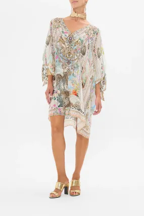 Camilla Tie Sleeve Short V Neck Kaftan - We Always Have Alexandria