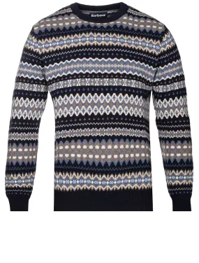 Case Fair Isle Crew Jumper Blue