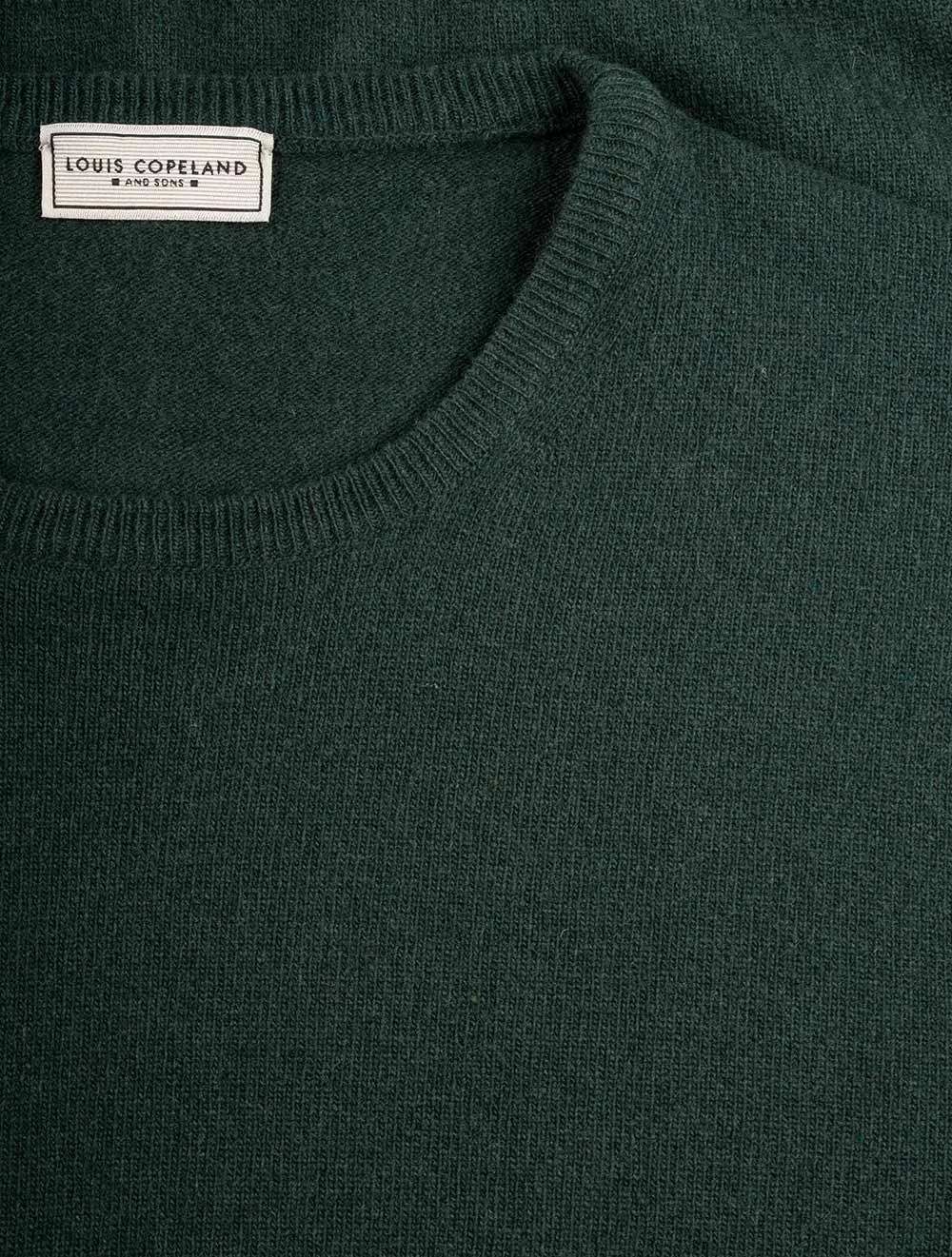 Cashmere & Merino Wool Crew Neck Dark Green