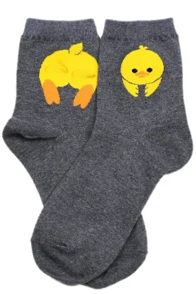 Cheeky Chick Cotton Socks Grey