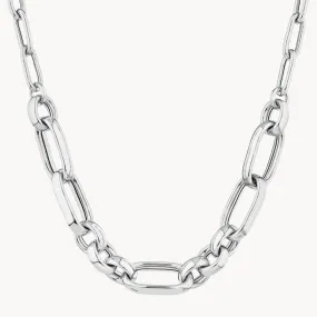 Chunky Paperclip Chain Necklace in Silver