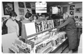 Georgetown University Students at Record Store – November 1979