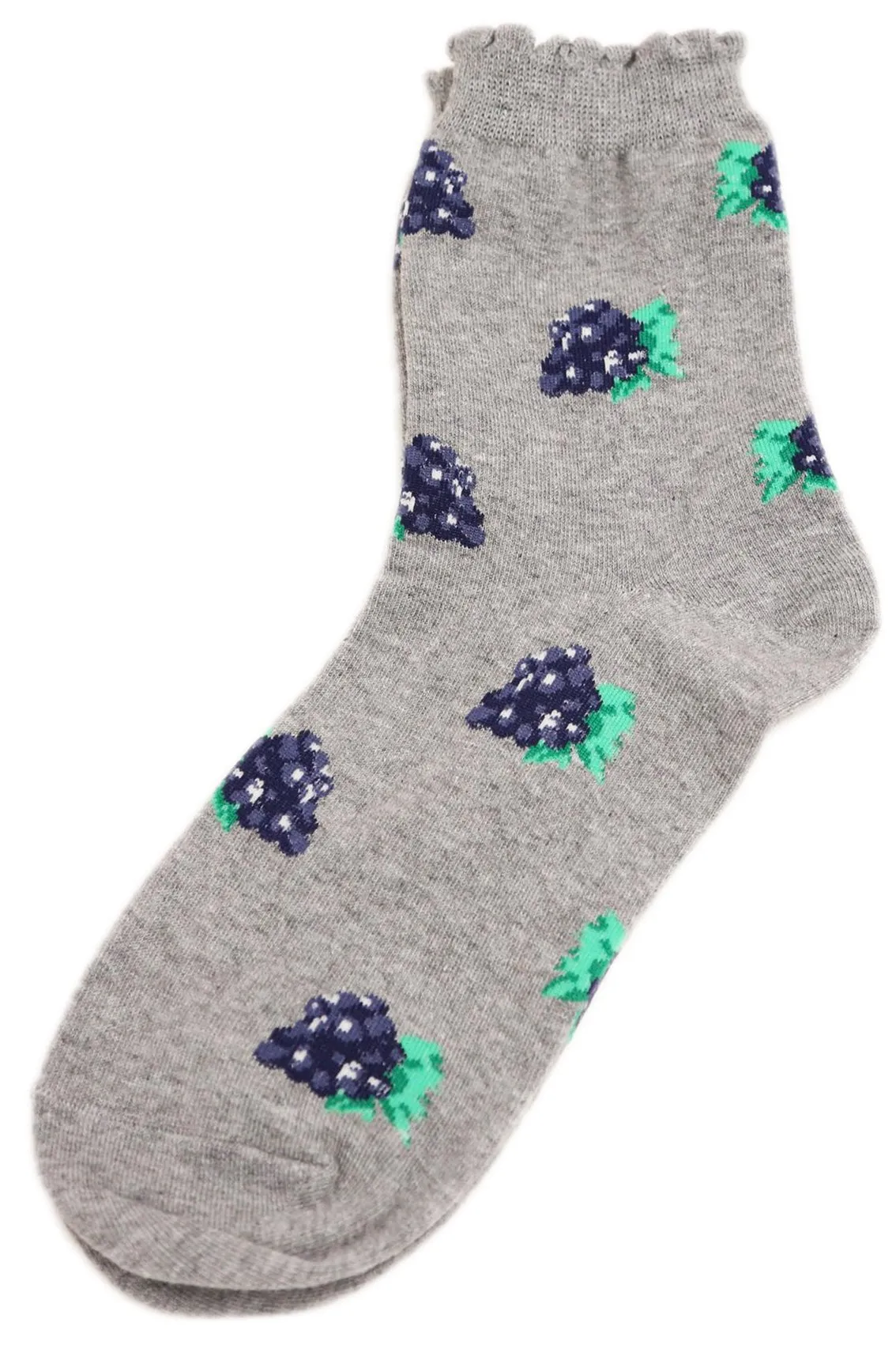 Grape Cotton Socks Grey