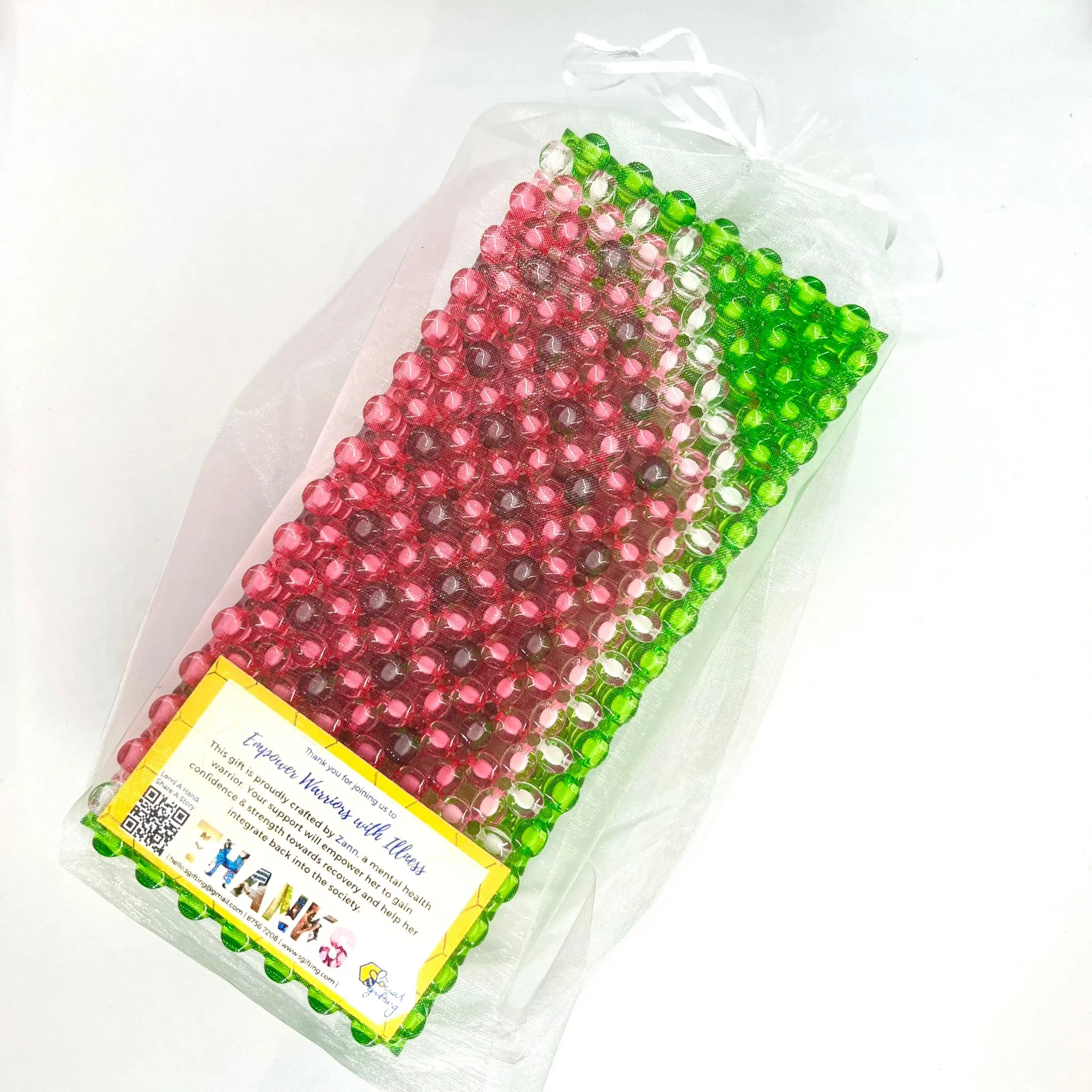 Handmade Beaded Watermelon Tissue Box