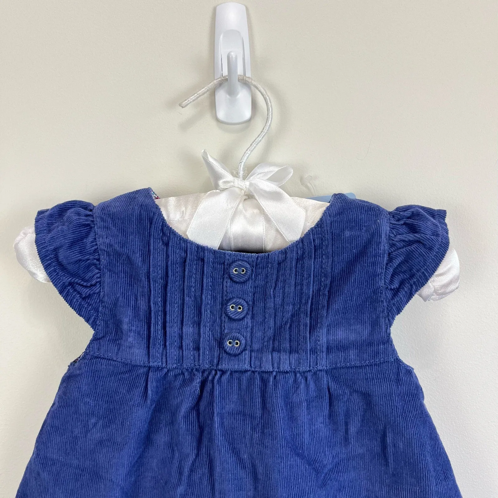 JoJo Maman Bebe Pretty Cord Dress 0-3 Months NWT