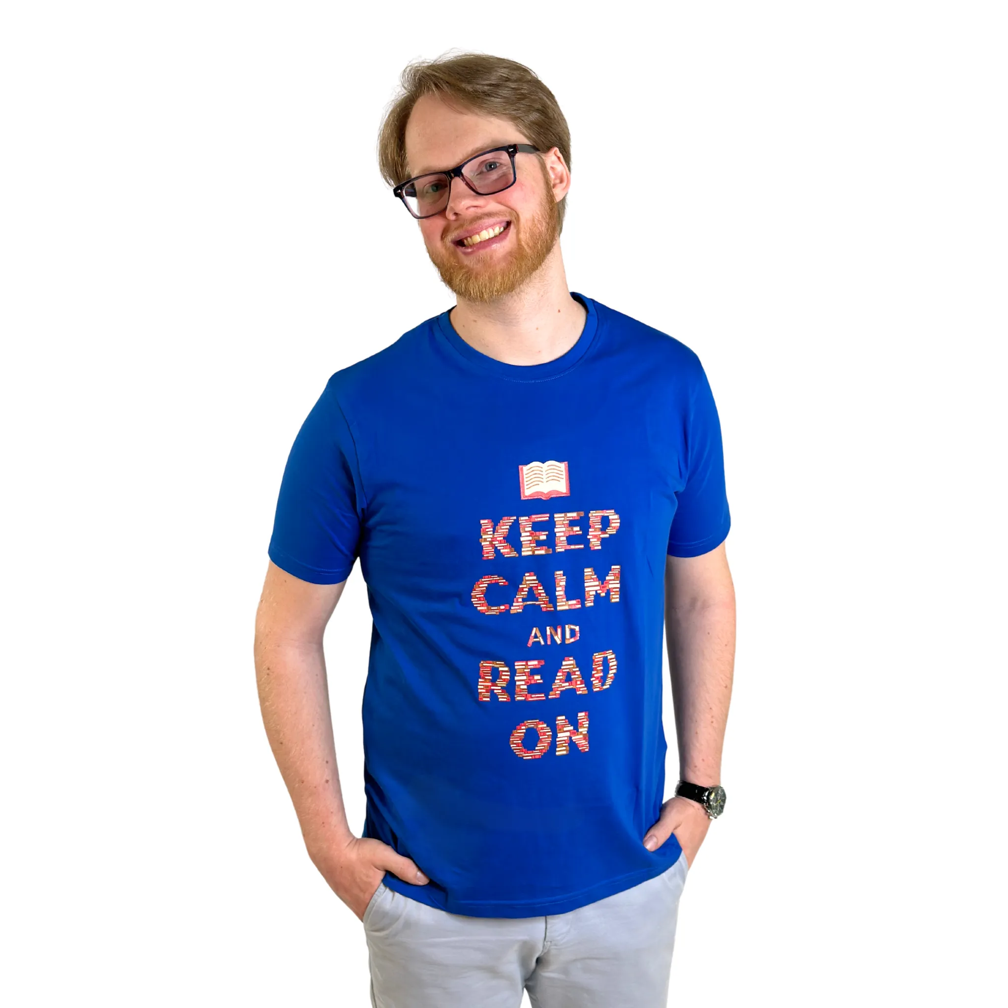 Keep Calm and Read On Unisex Adults T-Shirt [FINAL SALE]