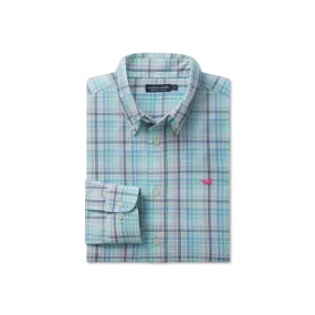 Mansur Windowpane Dress Shirt