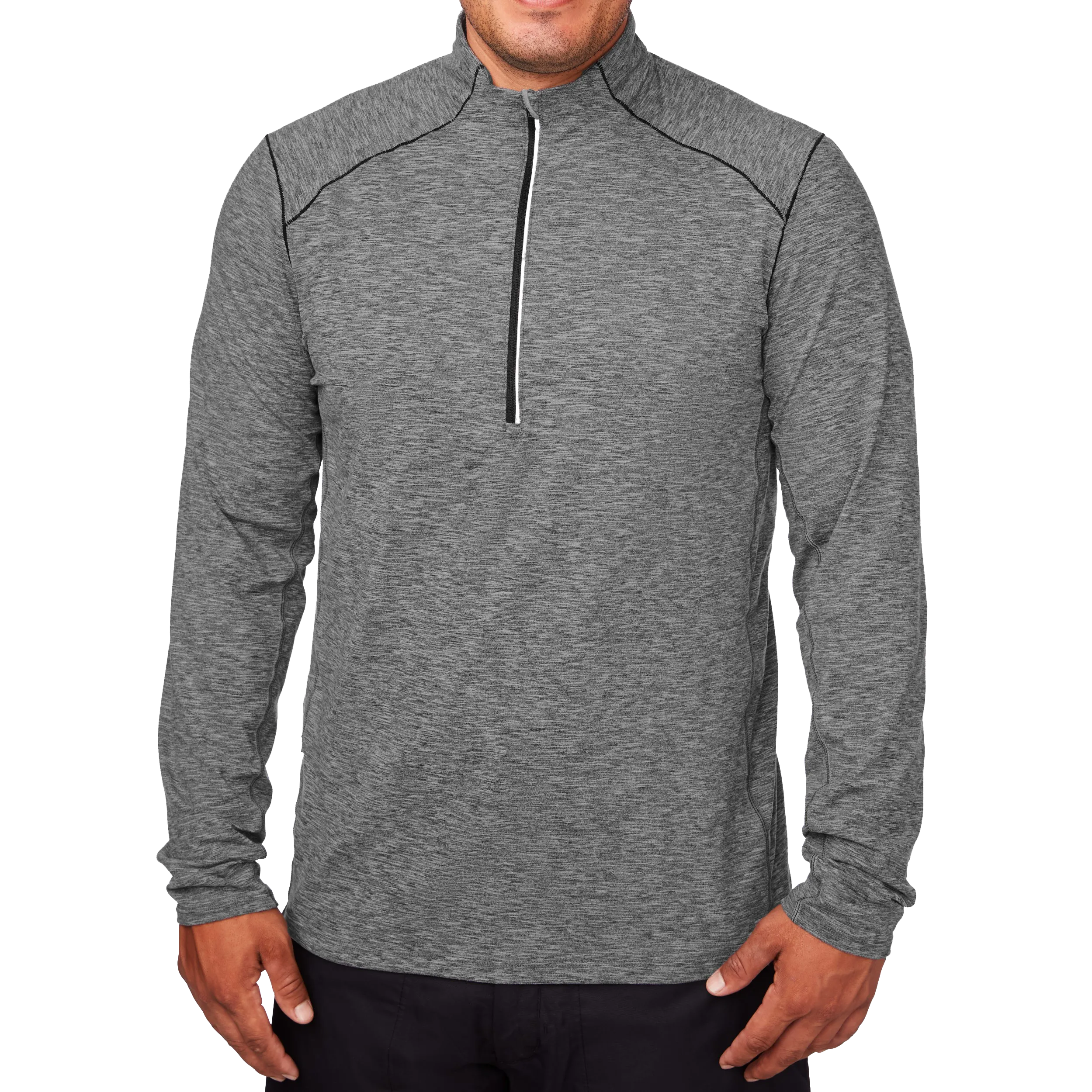 Men's Clima-Tek Zip-T - Grey Heather