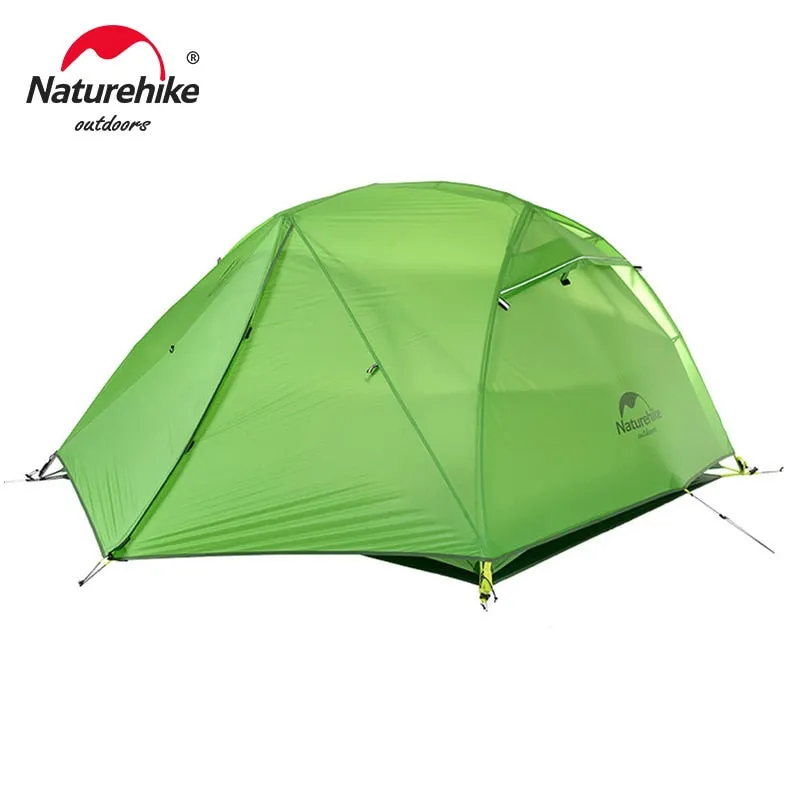 Naturehike Star River Camping Tent: 2-Person Ultralight Waterproof Tent | Double Layer | 4 Seasons | Ideal for Outdoor Travel, Hiking, and Camping