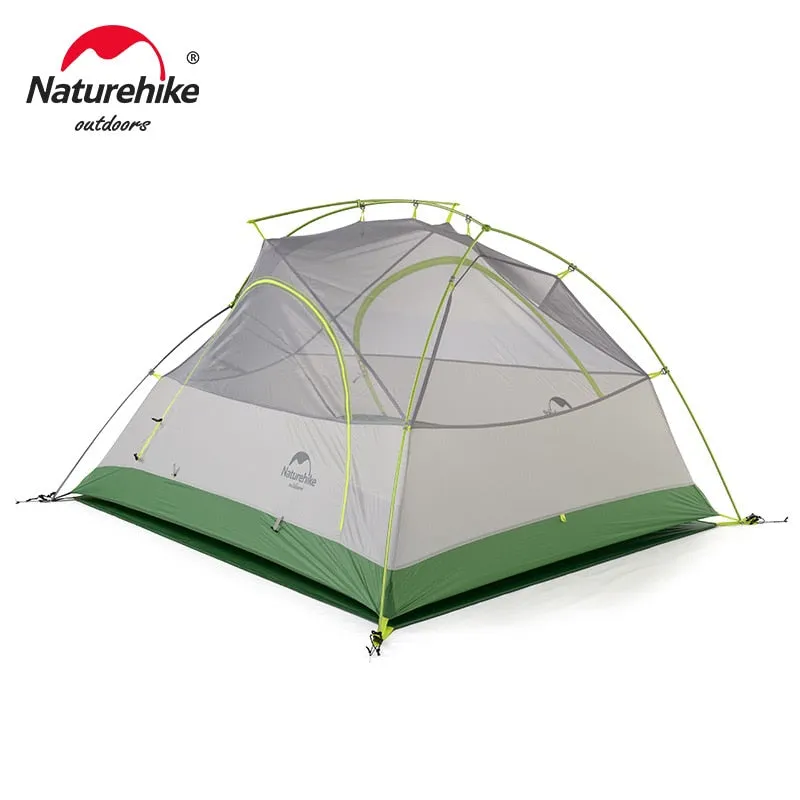 Naturehike Star River Camping Tent: 2-Person Ultralight Waterproof Tent | Double Layer | 4 Seasons | Ideal for Outdoor Travel, Hiking, and Camping