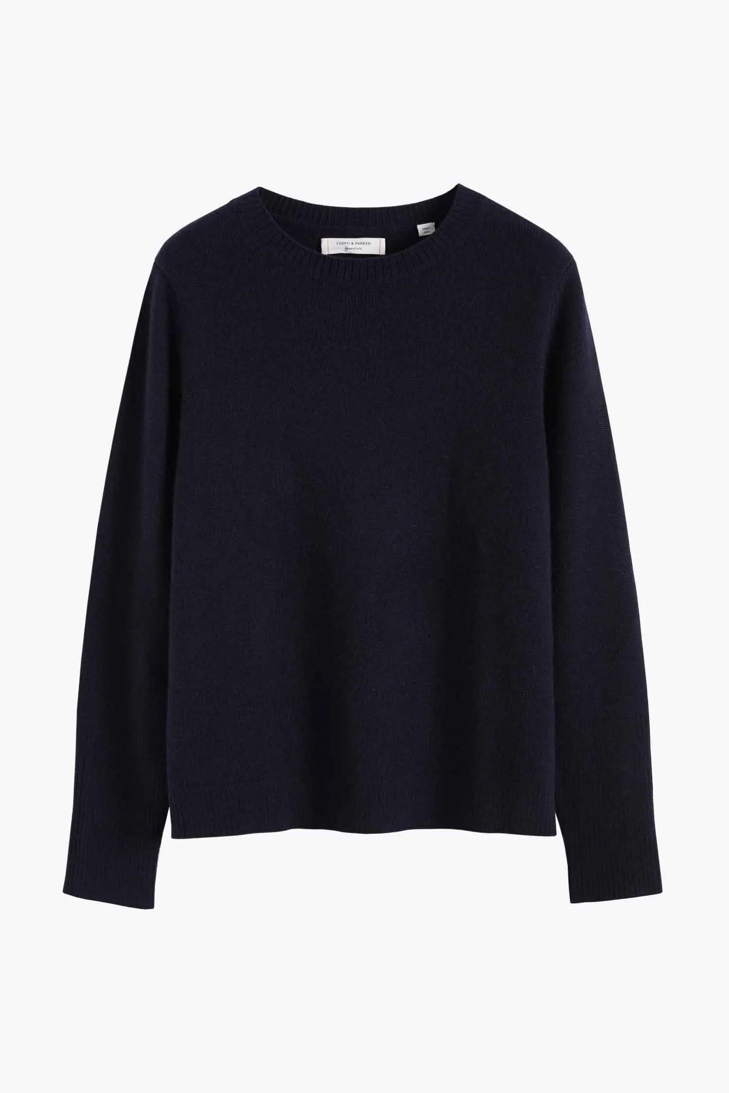 Navy Cashmere Boxy Sweater