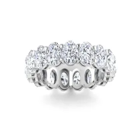 Oval Diamond Wedding Band