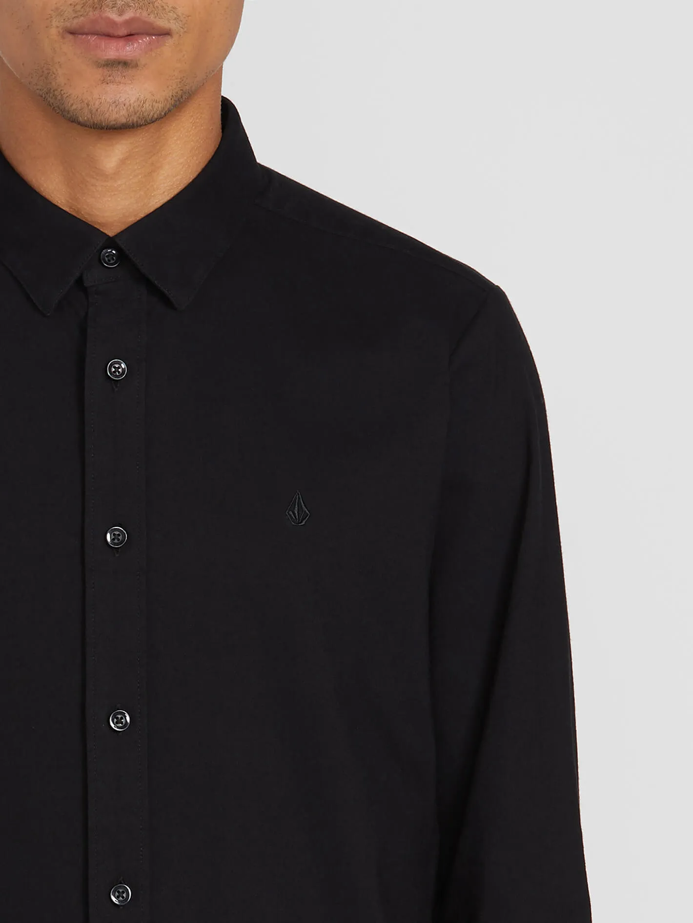 Oxford Stretch Long Sleeve Shirt - New Black