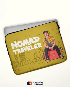 Quirky and Cool Yellow "Nomad Traveller" Laptop Sleeves