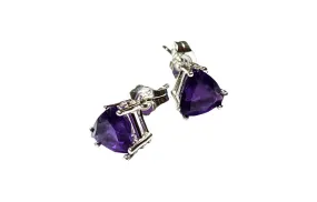 Sterling Silver Amethyst studs