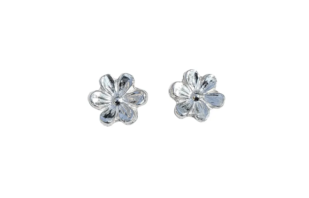 Sterling Silver Flower Earrings