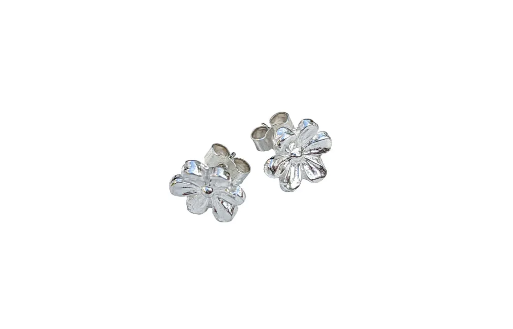 Sterling Silver Flower Earrings