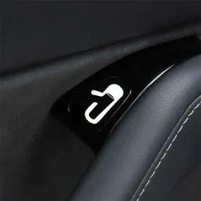 TAPTES Door Release Button Luminous Decorative Stickers for Tesla Model 3 Model Y