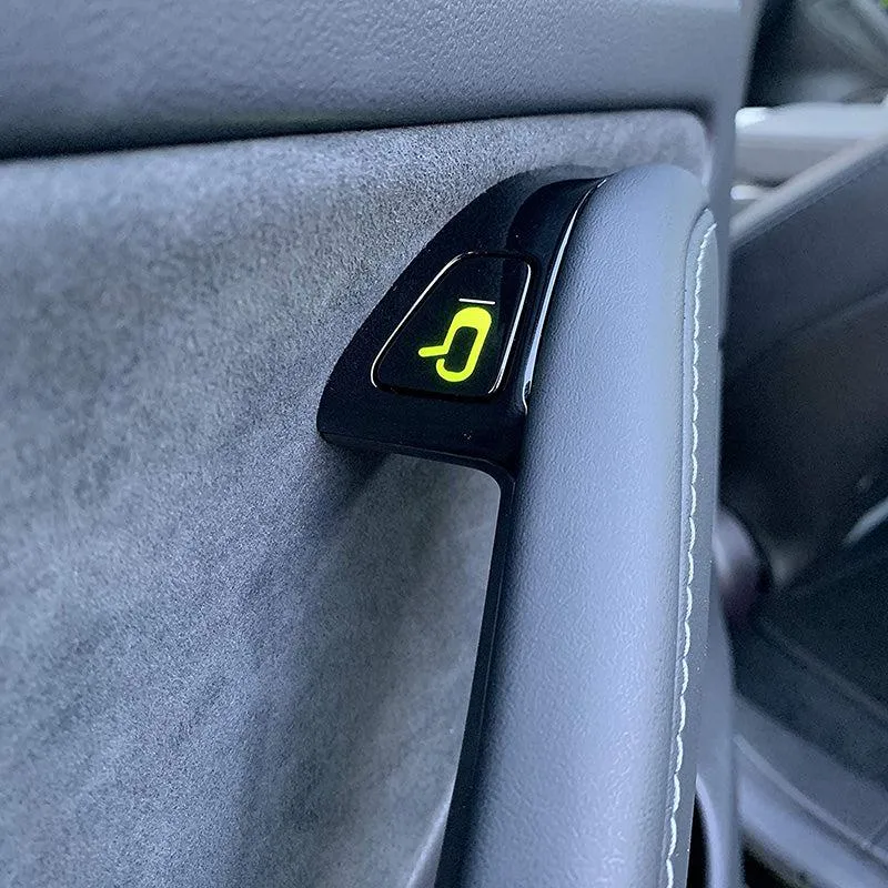 TAPTES Door Release Button Luminous Decorative Stickers for Tesla Model 3 Model Y