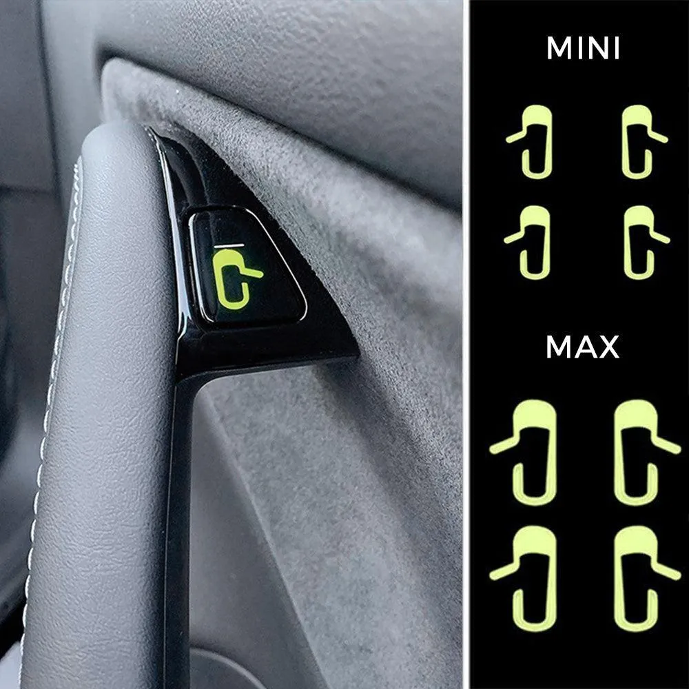 TAPTES Door Release Button Luminous Decorative Stickers for Tesla Model 3 Model Y