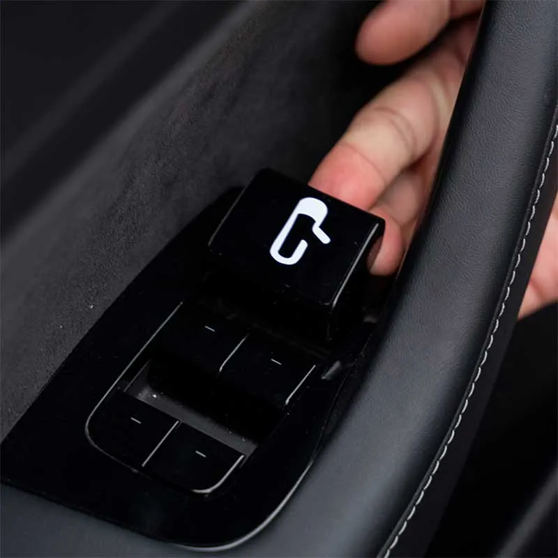 TAPTES Door Release Button Luminous Decorative Stickers for Tesla Model 3 Model Y