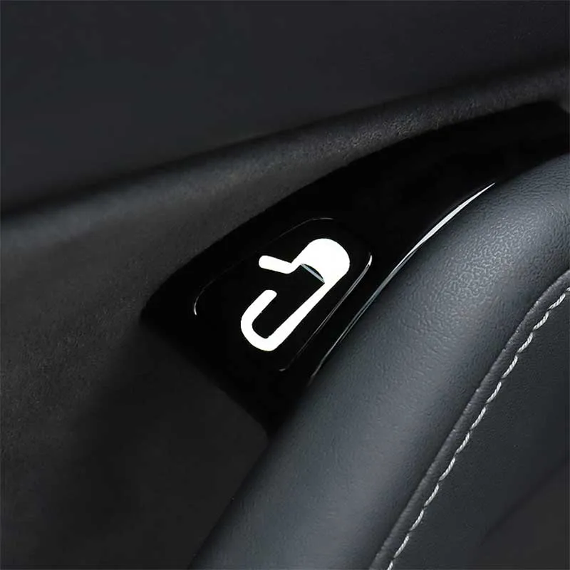 TAPTES Door Release Button Luminous Decorative Stickers for Tesla Model 3 Model Y