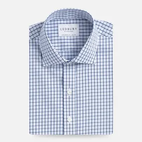 The Navy Ferris Non Iron Check Custom Shirt