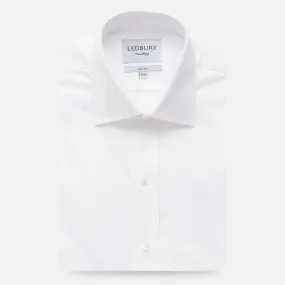 The White Fine Twill Mid-Spread Dress Shirt